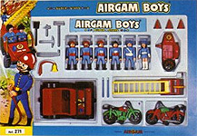 airgamboys 00271 - 4 bomberos y 2 policias con jeep y motos