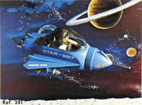 airgamboys 00281 - Astronauta con jet azul