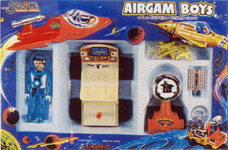 airgamboys 00412 - Astronauta azul con rover lunar