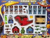 airgamboys 00431 - 4 astronautas + 4 aliens y dracus