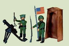 airgamboys 14211 - Capitán y soldado USA con mortero y garita