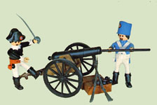 airgamboys 18211 - Napoleón y soldado con cañon