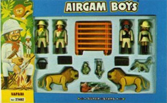 airgamboys 27482 - Cazadores con leones y jaula